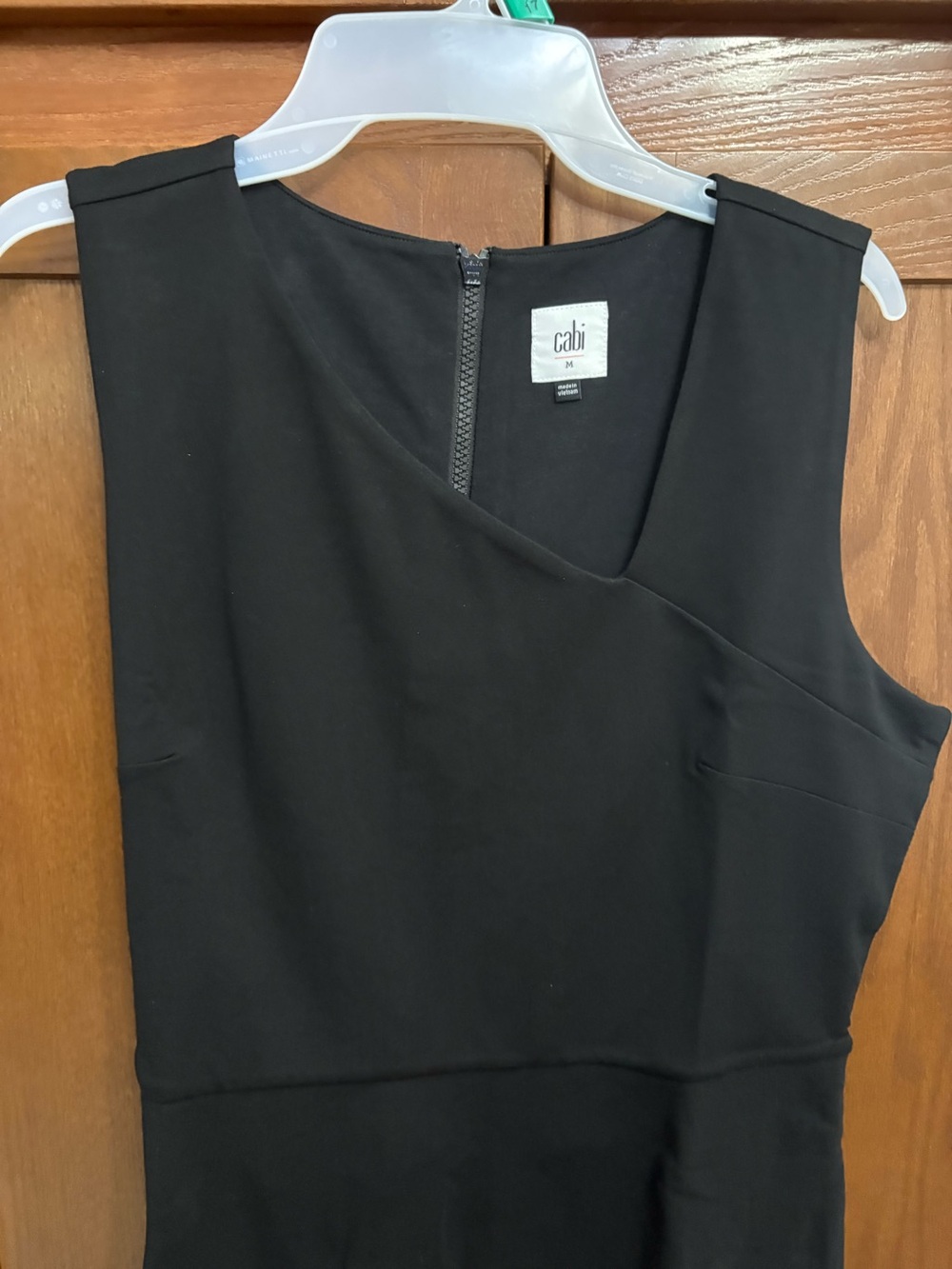 CAbi Black One-Shoulder Sheath Dress